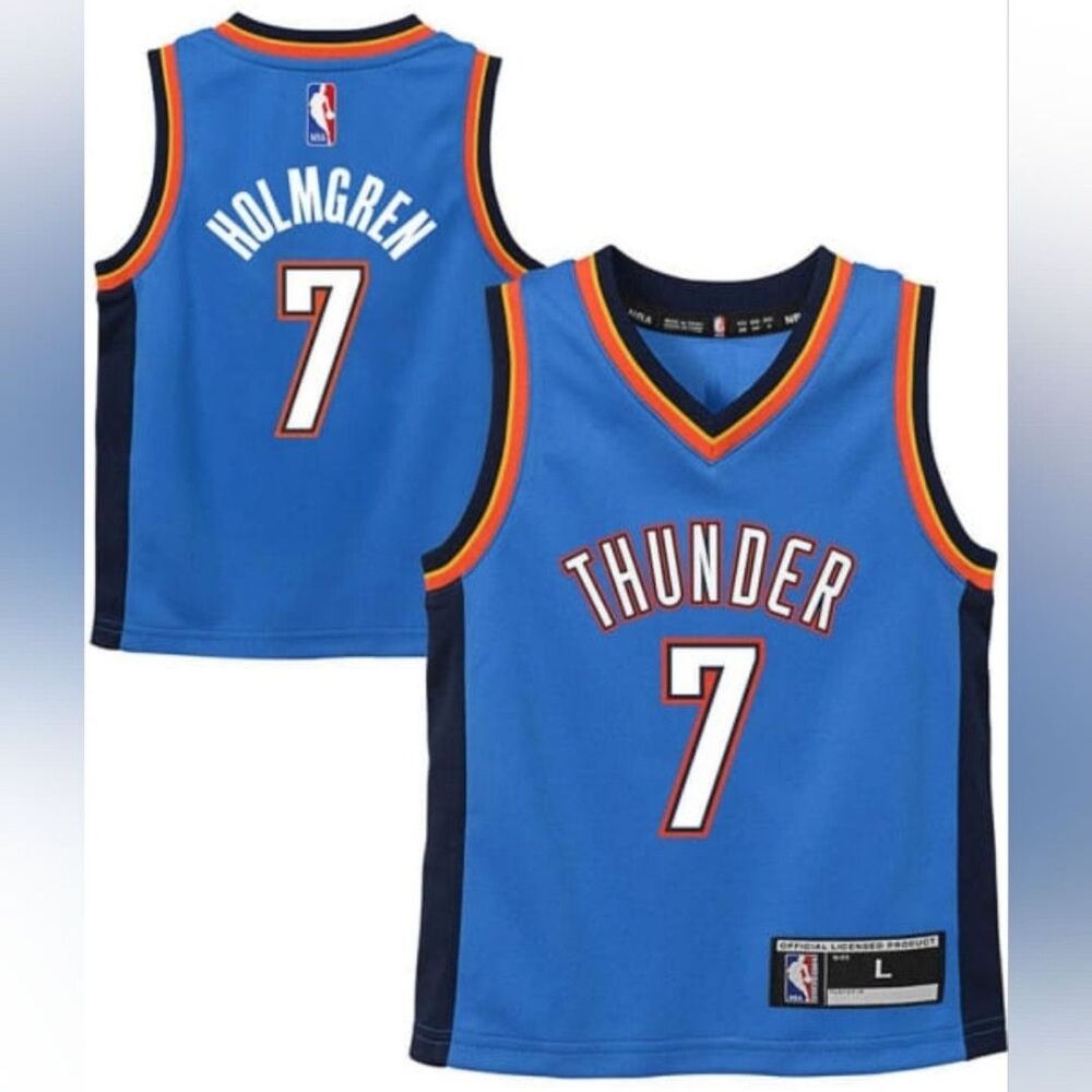Chet Holmgren Outer Stuff Oklahoma City Thunder Kid's Large | NEW